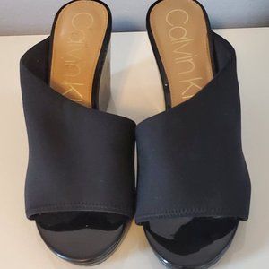 Calvin Klein Black Slides